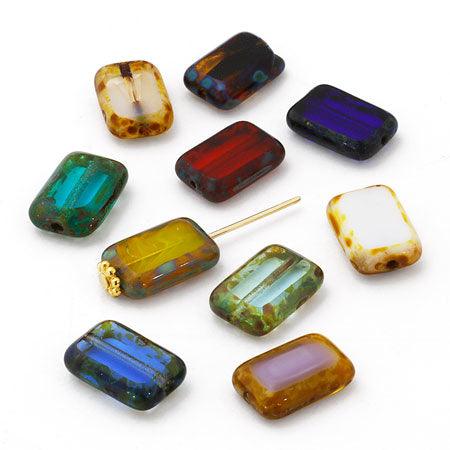 チェコ テーブルカット レクタングル Lt.トパーズマット