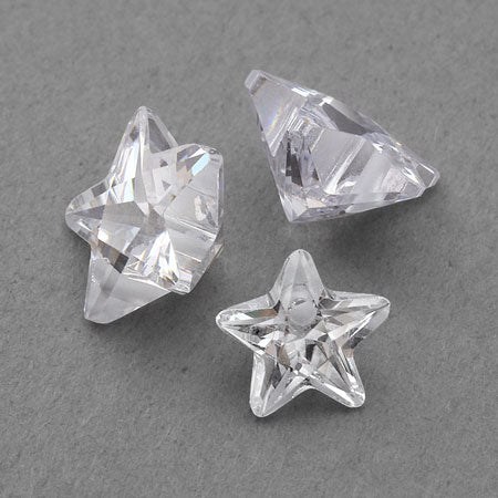 キュービックジルコニア 星 1穴