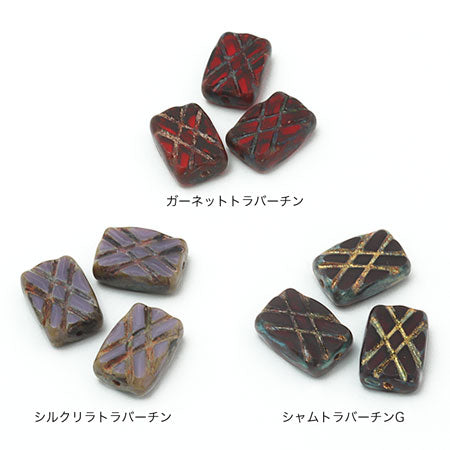チェコ テーブルカット レクタングルライン シルクリラトラバーチン