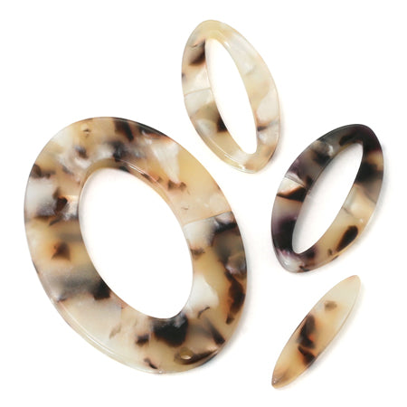 シルキーオーバル大 ダークブラウンマーブル(DKBN/MB)【アウトレット】