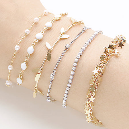 Design chain with round epoxy white/G