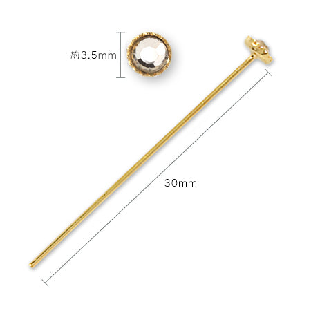Design pin rhinestone crystal/RC