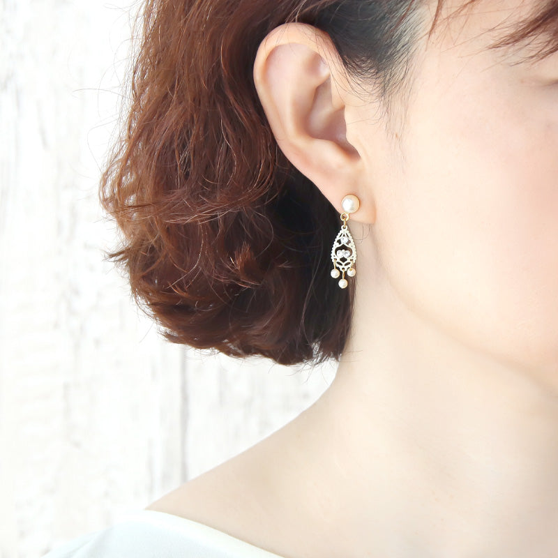 Italian filigree parts drop Lt. Blue