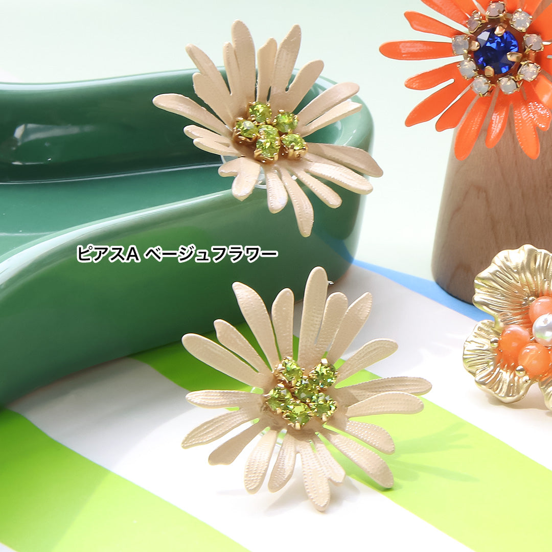 Material list No. ER0333 4 types of colorful flower accessories made by Spanish parts
