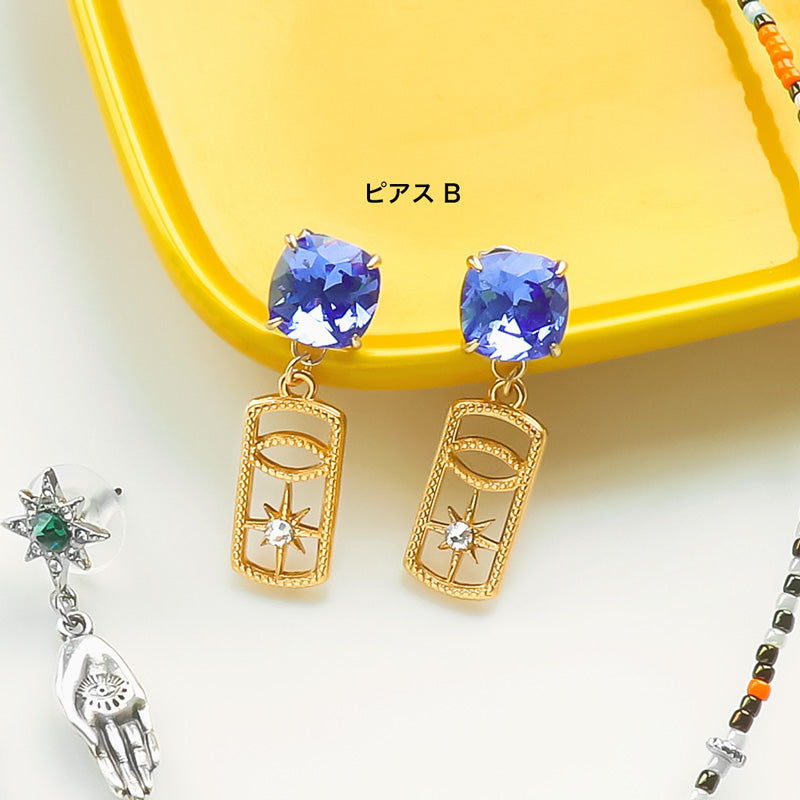 材料表No.ER0366 ギリシャパーツのアミュレットモチーフアクセサリー3種