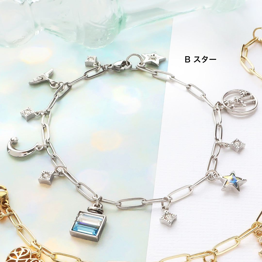 材料表No.ER0371 サマーフレグランスのチャームブレスレット2種