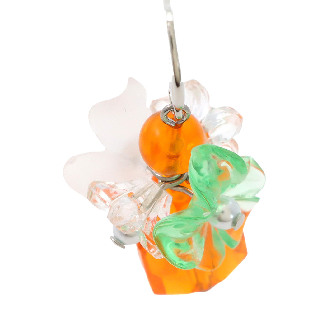 Material list No. ER0388 4 types of German-made acrylic flower ear accessories