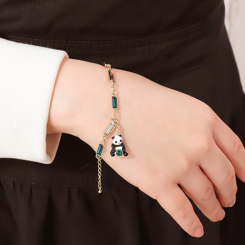 石座チャーム パンダ #1088 PP31用 ホワイト・ブラック/G