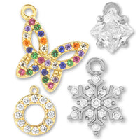 Cubic Zirconia Charm