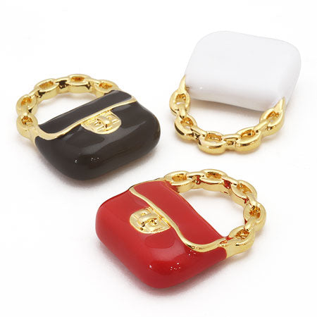 チャーム ガールズ バッグ ブラック/G