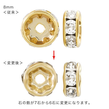 Flat Rondelle Crystal/G