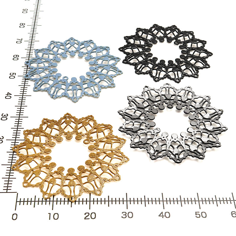 Italian filigree parts wreath ivory