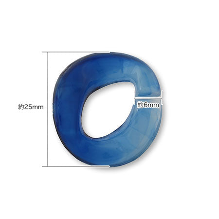 アクリルチェーンパーツ キヘイ ブルーマーブル