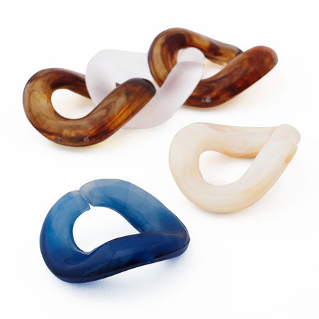 Acrylic chain parts Kihei Blue Marble