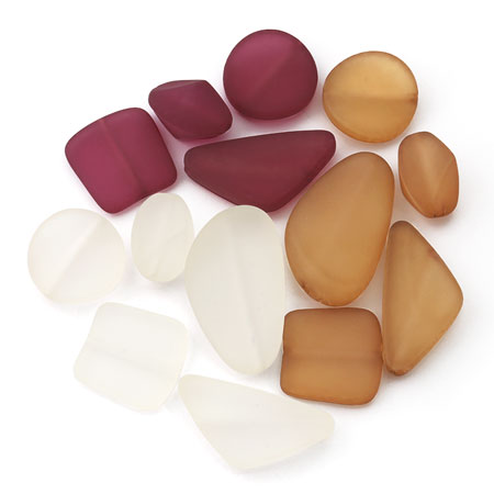 アクリルパーツ多角形 マットキャメル【アウトレット】