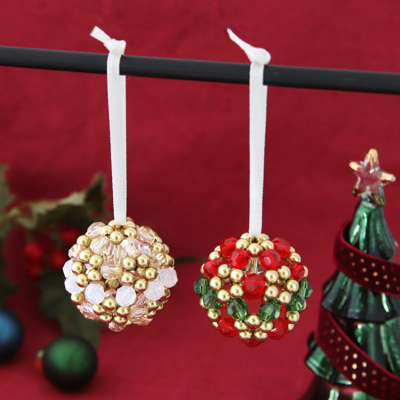 Recipe No.KR0161 Crystal Beads Ball Ornament