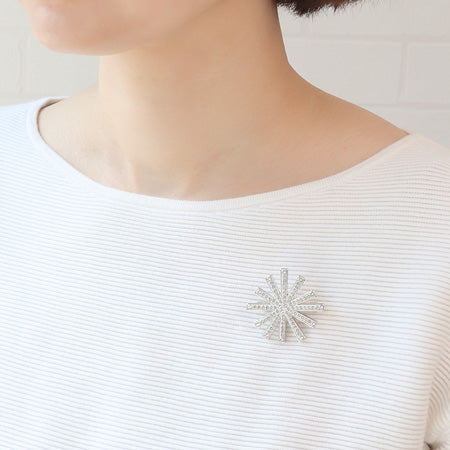 レシピNo.KR0280 クリスタルのフォーマルブローチ4種