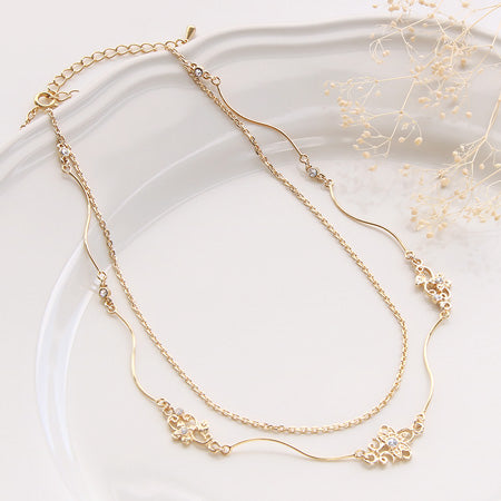 レシピNo.KR0295 フローラルブランチネックレス