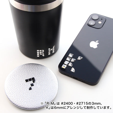 レシピNo.KR0305 クリスタルのジオメトリックイニシャルデコ(アルファベット)