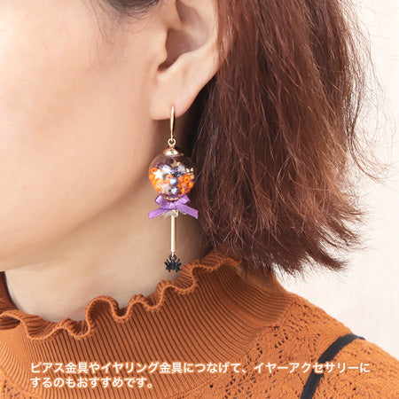 レシピNo.KR0397 ガラスボールのロリポップ風ハロウィンモチーフ