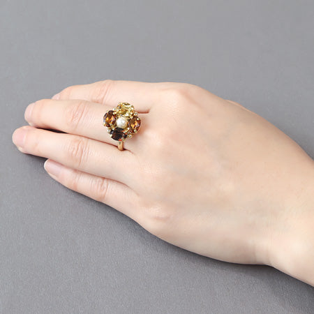 レシピNo.KR0433 貴和クリスタルのフラワービジューリング