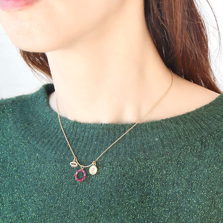 レシピNo.KR0443 キュービックジルコニアのサークルアクセサリー3種