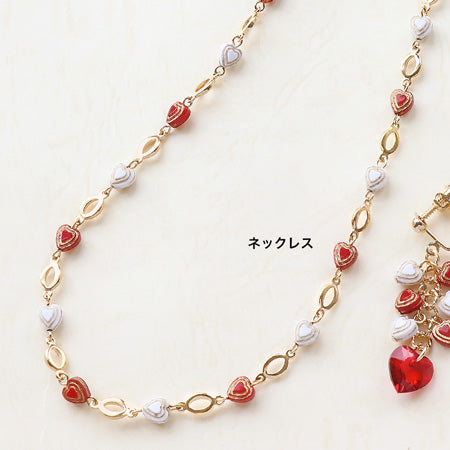 レシピNo.KR0485 ドイツ製アクリルのミニハートアクセサリー2種
