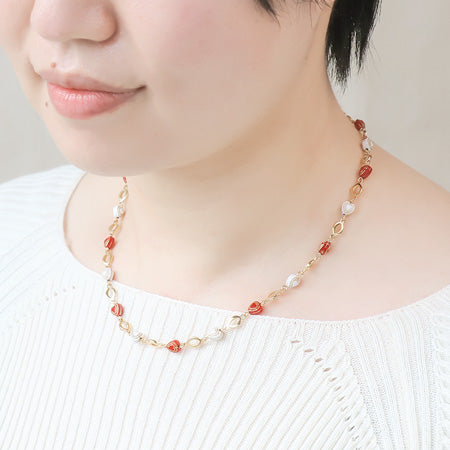 レシピNo.KR0485 ドイツ製アクリルのミニハートアクセサリー2種