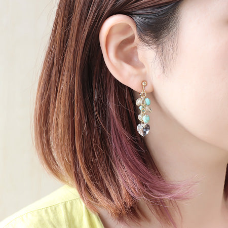 レシピNo.KR0485 ドイツ製アクリルのミニハートアクセサリー2種
