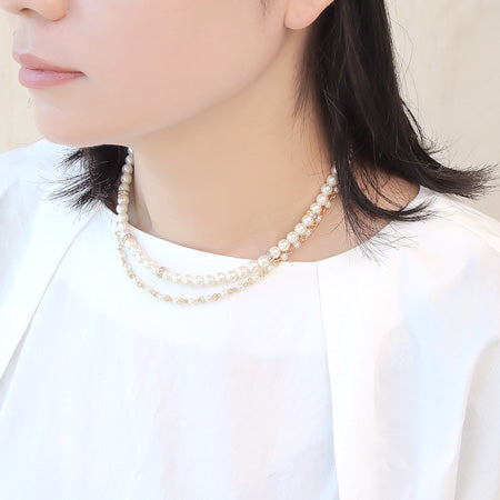 レシピNo.KR0489 パールのオケージョンアクセサリー2種