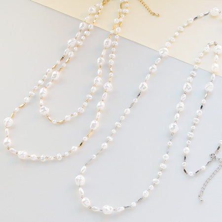 レシピNo.KR0490 バロックパールの2WAYネックレス