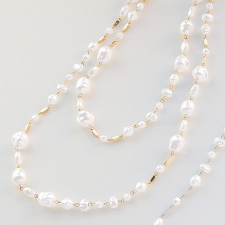 レシピNo.KR0490 バロックパールの2WAYネックレス