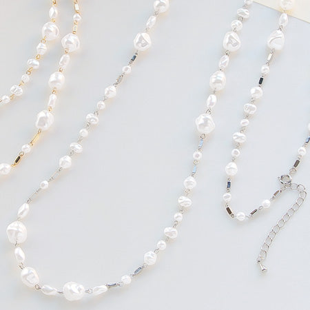 レシピNo.KR0490 バロックパールの2WAYネックレス