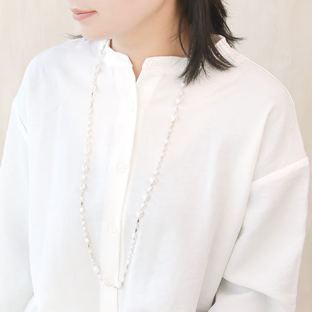 レシピNo.KR0490 バロックパールの2WAYネックレス
