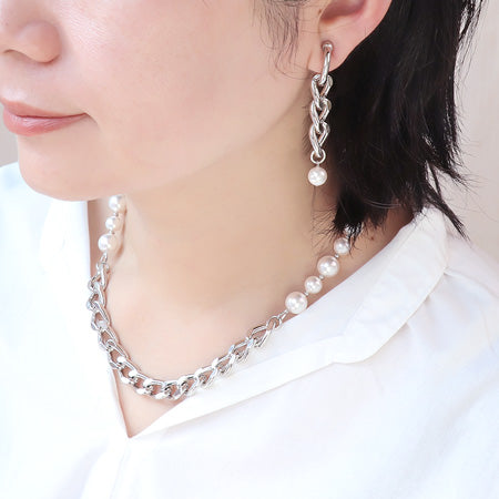 レシピNo.KR0503 アルミチェーンAL830LFのネック&ブレス&イヤリング