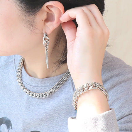 レシピNo.KR0505 アルミチェーンAL830Fのネック&ブレス&ピアス