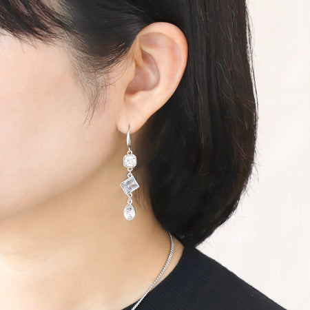 Recipe No.KR0518Kiwa crystalsbijou lane neck & earrings