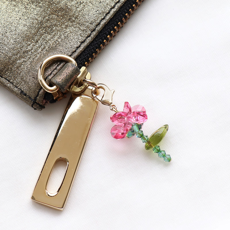 レシピNo.KR0521 貴和クリスタルのカーネーションアクセサリー2種