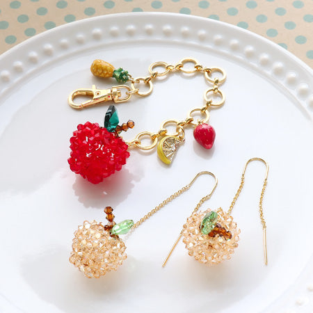 Recipe No.KR0552 2 types of apple motif accessories