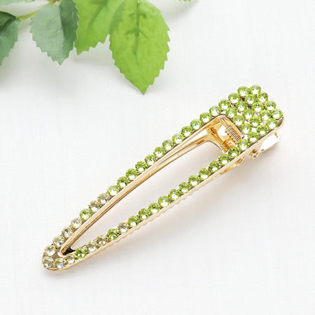 レシピNo.KR0559 貴和クリスタルのシトラスカラーヘアクリップ