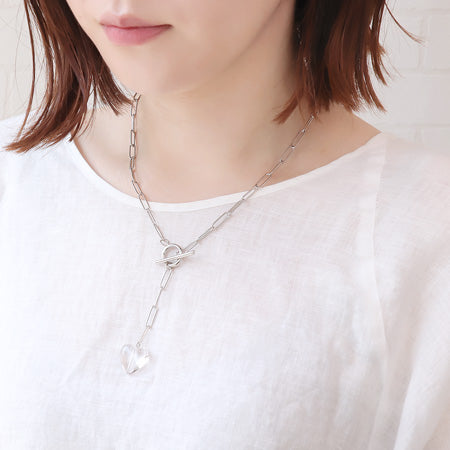 レシピNo.KR0572 ドイツ製アクリルプレーンハートのアクセサリー5種