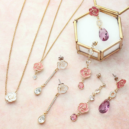 レシピNo.KR0585 チャームローズのアクセサリー5種