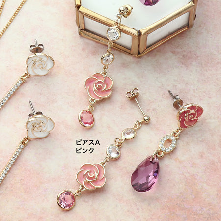 レシピNo.KR0585 チャームローズのアクセサリー5種