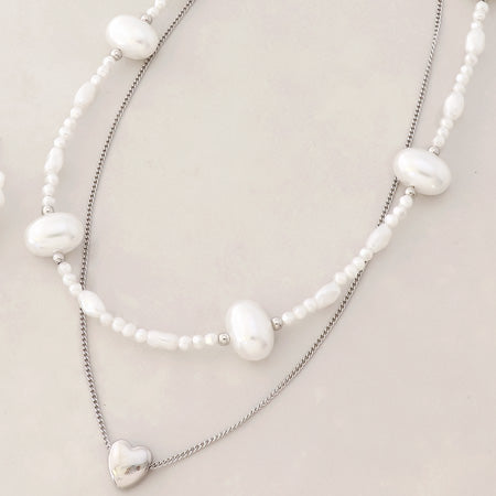 レシピNo.KR0594 樹脂パールバロックのネック&ピアス