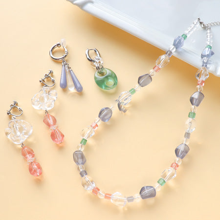 レシピNo.KR0601 ドイツ製アクリルのソルベカラーアクセサリー4種