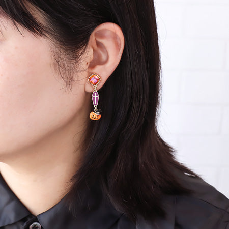 レシピNo.KR0608 ハロウィンチャームのアクセサリー4種