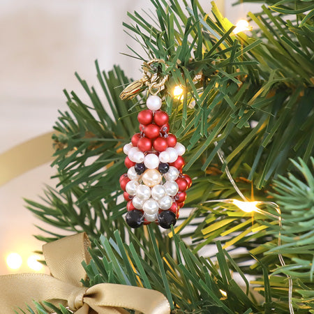 Recipe No.KR0648 Kiwa Crystal Pearl Santa Charm