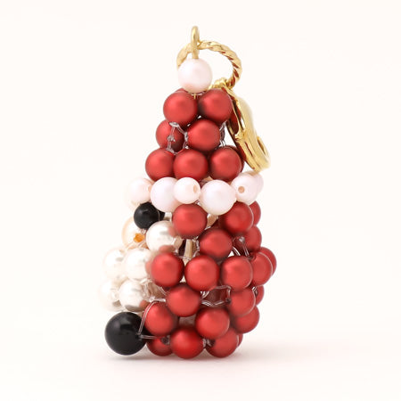 Recipe No.KR0648 Kiwa Crystal Pearl Santa Charm