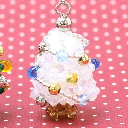 レシピNo.KR0649 貴和クリスタルのクリスマスツリーチャーム