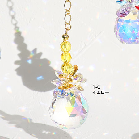 レシピNo.KR0661 クリスタルとチェーンのミニサンキャッチャー